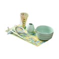 thumbnail image 2 of Juego de 7 batidores de matcha, cuenco de matcha con , herramientas de cerámica para hacer té, accesorios, utensilios para amantes del té, juego Azul, 2 of 9