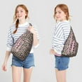 thumbnail image 2 of Polka-Leopard Hybrid Sling - Unique Spot Pattern Fusion Crossbody Backpack (Modern Fashion Statement, Convertible Strap), 2 of 4