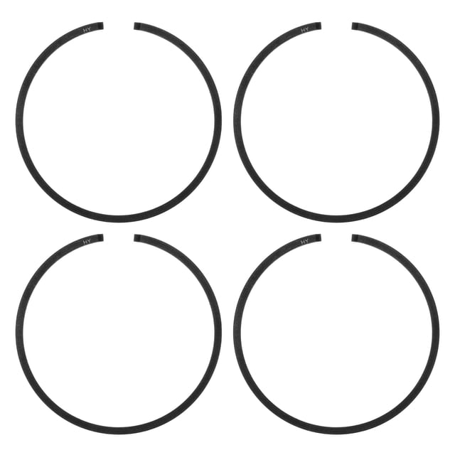 Juego de Anillos de Pistón Uxcell de 4 Piezas 41.1mm x 1.5mm Anillos de Pistón Negros para Sierra Eléctrica Reemplazos
