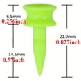 thumbnail image 3 of Golf Tees Green Golfer Accessory Plastic Golf Tees Perfect For Teeing The Ball Outdoor activity accessories 10pcs, 3 of 4