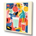 thumbnail image 2 of Designart "Magical Milkshake with Red and Yellow" Food & Beverage Wall Art - Traditional Red Cocktails Entryway Wall Art, 2 of 6