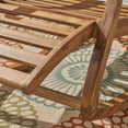thumbnail image 4 of Noble House Sunview Outdoor Acacia Wood Rocking Chair with Footrest Teak, 4 of 7