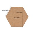 thumbnail image 2 of FUEENIRVA 30Pcs Self Adhesive Cork Mats Hexagonal Style for Office Table Protection, 2 of 8