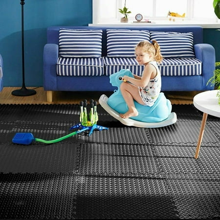 Tenive Puzzle Eva Foam Exercise Mat Interlocking Tiles Multi