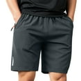 thumbnail image 3 of Clearance! Black Shorts Gym Shorts Men Male Summer Sport Quick Drying Shorts Reflective Marker Drawstring Zipper Pocket Shorts Mens Shorts, 3 of 5