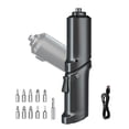 thumbnail image 1 of yeacher 3.5N/M 12 PCS Portable Electric Screwdriver Bits Set USB Rechargeable Foldable Electric Screwdriver Bend Straight Heads Adjustable with LED Flashlight for Household Maintenance Cabinet Door, 1 of 8