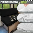 thumbnail image 6 of Yuyamidu Boston Terrier RV Dinette Cushion Covers Black Camper Couch Cover Comfy Camper Cushion Slipcovers 2 Pack Fashion Camper Accessories for Inside, 6 of 7