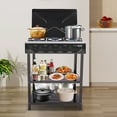thumbnail image 4 of Portable 5-Burner Gas Stove for Outdoor Cooking - Camping BBQ Grill with 2-Tier Storage Rack - Ideal for Picnics, Tailgates & Backyard Grilling, 4 of 14