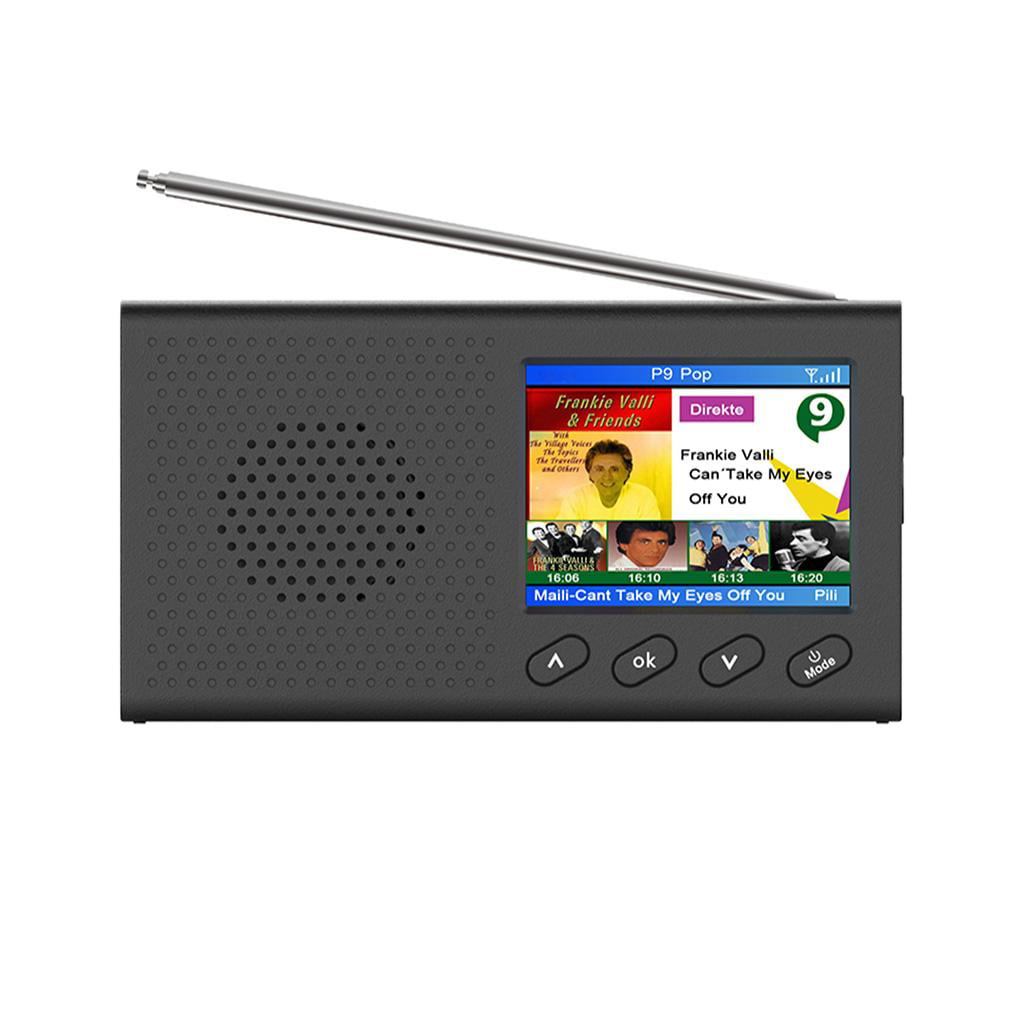 POP Party DAB/DAB Digital FM USB Rechargeable Portable Pocket Radio 8h Playtime Handheld Radio/Headphones