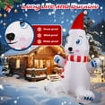 thumbnail image 3 of 4FT Christmas Inflatable Polar Bear Indoor Outdoor Decorations, Blow up Bear Festival Decoration, Built-in Bright LED Lights Holiday for Lawn Garden Party Yard Home Porch C80, 3 of 3