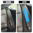 thumbnail image 3 of 1 Pair Car Seat Belt Protector Pads Shoulder Strap Seatbelt Soft Comfort Covers Universal Blue, 3 of 7