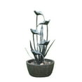 thumbnail image 2 of Metal Plant Fountain With 5 Leaves, 2 of 2
