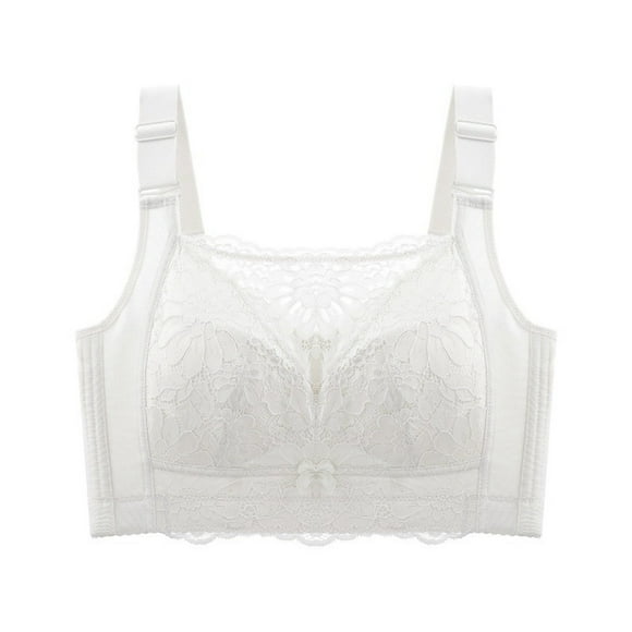 FhsagQ Bra Womens Bras Bodysuit Xs Women's Style without Steel Ring Thin Style Large Chest Small Collection Breathable Cotton Underwear Women's Bra Women Bras Black White 34