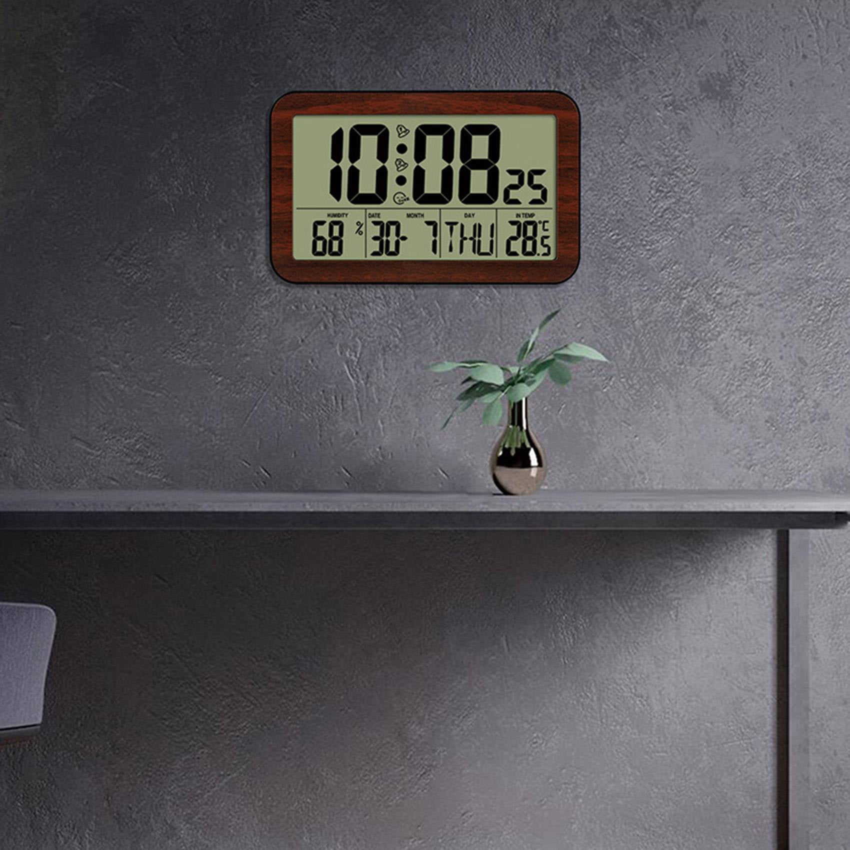Large Screen Digital Wall Clock Home Electronic Student Alarm Display Desk B
