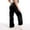 Black, variant on SNKSDGM Women's Plus Work Pants Women Black Flare Work Pants Women Cargo Plus Size High Waist Women's Wide Leg Trousers Straight Leg Work Pants Stylish Casual Pants for All Seasons