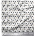 thumbnail image 1 of Soimoi polyester Crepe Fabric Leaves & Floral Hand Drawn Fabric Prints By Yard 52 Inch Wide, 1 of 3