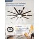 thumbnail image 3 of Ventilador de techo Fabulous de 72 pulgadas con luces y control remoto negro, 3 of 8