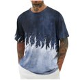 thumbnail image 2 of COSFO Crew Neck Men Shirts Casual Short Sleeve Tops Pullover Breathable Loose Vintage Mens Graphic Tees, 2 of 5