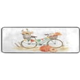 thumbnail image 6 of Dreamtimes Autumn Pumpkin Bicycle Hallway Runner Rug 2'x6' Kitchen Rug with Rubber Backing Fall Non Slip Entryway Rug Runner Washable Soft Area Rug for Hallway Bedroom Kitchen Decor, 6 of 6
