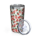 thumbnail image 2 of Blue Strawberry Plants Fruit 10oz Tumblers Stainless Steel Tumbler with Lid and Straw,Vacuum Insulated Double Wall Travel Tumbler Cups with Cleaning Brush for Coffee, Tea, 2 of 4