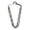 Silver, variant on Size one size Men's Double Link Tie Chain