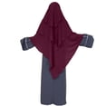 thumbnail image 2 of Chapeau Froissé Uni pour Femmes avec Hijab Ethnique Musulman, 2 of 4
