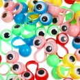 thumbnail image 4 of HLONK 50 Pcs Finger Toy Educational Intelligent Finger Toy Large Eyes Finger Ring Puppets Funny Finger Game Toy for Kids Children Gift Party Favor (Random Color), 4 of 5