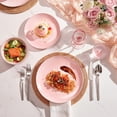 thumbnail image 2 of 12-   Dinnerware Set for 4, Lightweight Porcelain Round Plates and Bowls Set, Durable Scratch Resistant Ceramic Dinner Set, Microwave & Dishwasher Safe,, 2 of 6