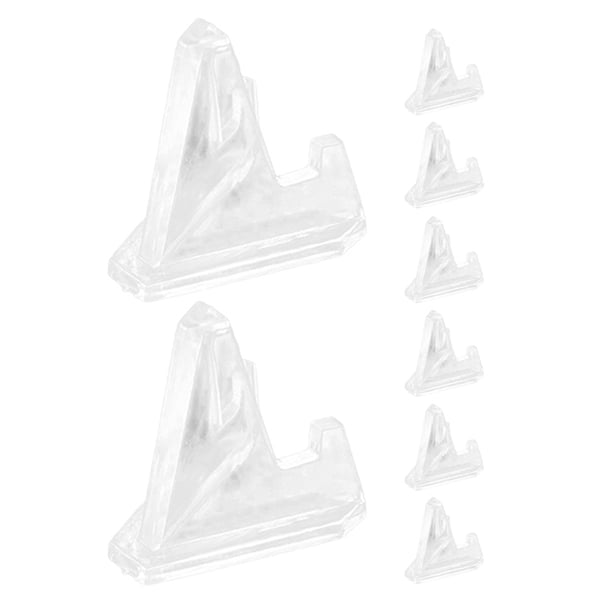 8 soportes transparentes para exhibición de monedas, tarjetas, medallas y tarjetas deportivas