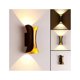 thumbnail image 2 of Luz de pared interior 12W Luz de pared exterior moderna Luz de pared de metal 3000K Blanco cálido Interior decorativo para dormitorio Pasillo de casa Sala de estar JAMW Sencillez, 2 of 5