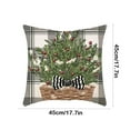 thumbnail image 3 of Christmas Pillow Cover Christmas Snowman Short Linen Printed House Decoration Pillow Pillow, 3 of 6