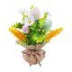 thumbnail image 2 of Corona de huevos de Pascua | Corona artificial para decoración de puertas interiores y exteriores | Adorno colgante de jardín primaveral con huevos de plástico | Arreglo floral de 24 cm, 2 of 6
