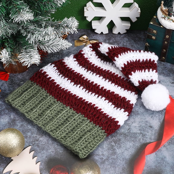 Nomive Christmas Santa Hat for Adult Women Men Kids Girl Boy Xmas Ski Knit Warm Hat Festive Holiday Cap