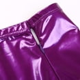 thumbnail image 4 of Haitryli Women's High Waist Mini Skirt Latex Garter with 6 Straps Metal Clip Holder Suspender Belt Purple M, 4 of 7