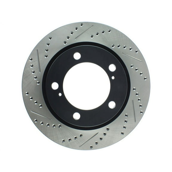 StopTech 127.44162R StopTech Sport Rotors; Drilled And Slotted; Front Right;