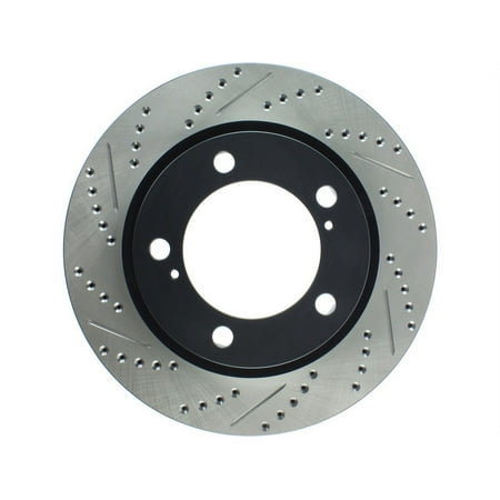 StopTech 127.44162R StopTech Sport Rotors; Drilled And Slotted; Front Right;