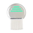 thumbnail image 2 of （Green）Stainless Steel Lice Comb, Metal Nit Comb, Safely Removes Lice, 2 of 5
