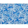 thumbnail image 2 of Zelouf Fantasia Floral Scuba Knit , Sewing, DIY, Crafts Fabric by the Yard, 431 Blue/blush, 10 Yard, 2 of 2