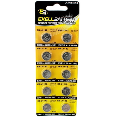 UPC 819891018311 product image for 10pk Exell EB-L1142 Alkaline 1.5V Watch Battery Replaces AG12 386 LR43 | upcitemdb.com