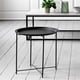 thumbnail image 4 of Silla decorativa sofisticada, asiento cómodo tapizado en negro, patas de madera maciza para uso en interiores y exteriores, fácil instalación, adecuada para bebidas, refrigerios y teléfono, 4 of 6