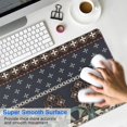 thumbnail image 4 of Long Mouse Pads for Desk,Boho Blue Elaborate Ethnic Pattern Desk Mats on Top Of Desks, Desk Mouse Pad Extra Large with 3mm Non-Slip Base and Stitched Edge for Gaming,Office,Work,Home 35.4"x15.7", 4 of 6