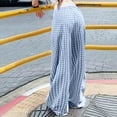 thumbnail image 4 of ABATAB Pajama Pants for Women Soft Comfy Wide Leg Plaid Sleepwear Elastic Waisted Casual Baggy Lightweight Beach Pj Bottom, 4 of 4