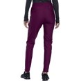 thumbnail image 2 of Cherokee Form Women Scrubs Pant, Mid-Rise Tapered Leg Drawstring, CK090, XS, Wine, 2 of 7