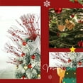 thumbnail image 4 of 12 Pack Artificial Glitter Berry Stem Ornaments Decorative, NOGIS 17 Inches Christmas Picks Glittery Bead Sticks Branches for Christmas Tree Decor Home Decor (Red), 4 of 7