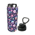 thumbnail image 2 of Uemuo mushroom colorful Skull star 18OZ Insulated Kettle, Sports Water Bottle, Stainless Steel Kettle, Vacuum Insulated Flask, Flip Lid Travel Mug, 2 of 7