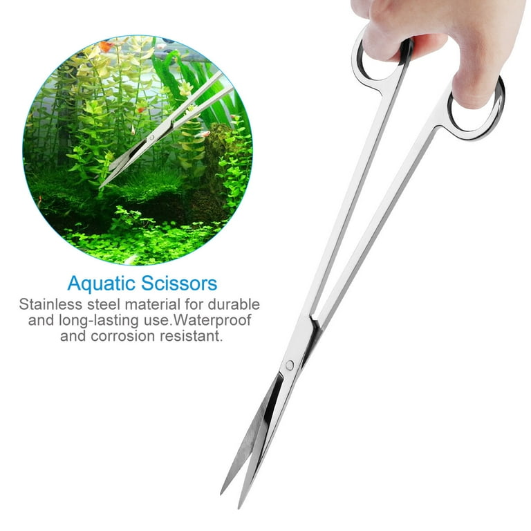Aquarium Aquascape Tools Kit, Long 15 Inch Stainless Steel Aquatic