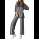 thumbnail image 1 of Traje Informal de Dos Piezas para Mujer, Ideal para Viajes y Vacaciones. Gris Oscuro M, 1 of 9
