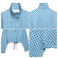 thumbnail image 3 of PUWEI Women's Casual Polka Dot Coats Lightweight High Neck Cropped Jacket with Pockets, 3 of 7