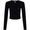 thumbnail image 1 of Bella + Canvas T-Shirt à Manches Longues en micro-Côtes pour Femmes, 1 of 3