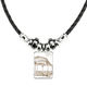 thumbnail image 1 of estación francia paris metropolitain landmark collar a mano colgante de cuerda de cuero Unbranded M, 1 of 3